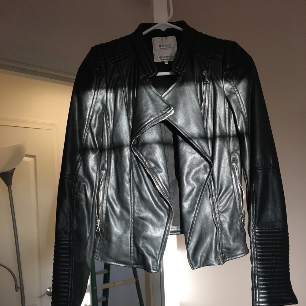 Zara Black Leather Jacket